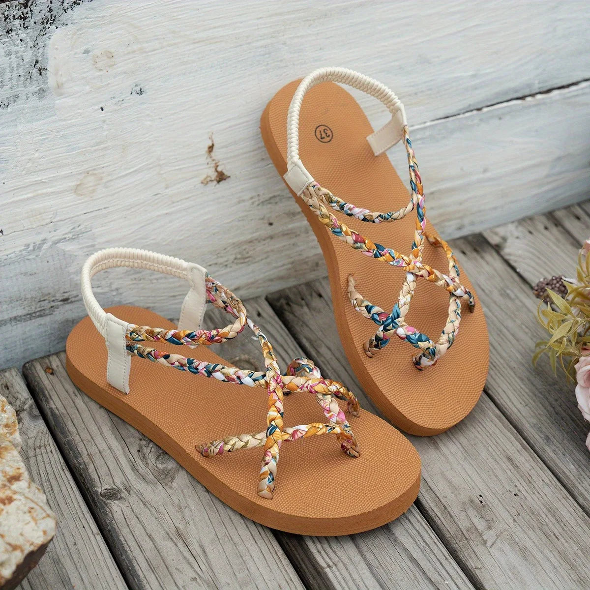 Sandales de Plage Tressées Légères & Tendance