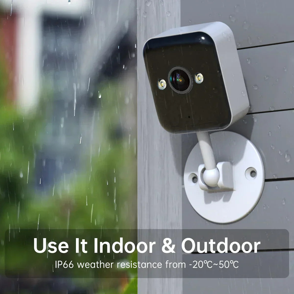 Mini Caméra WiFi 1080P Extérieur/Intérieur avec Vision Nocturne