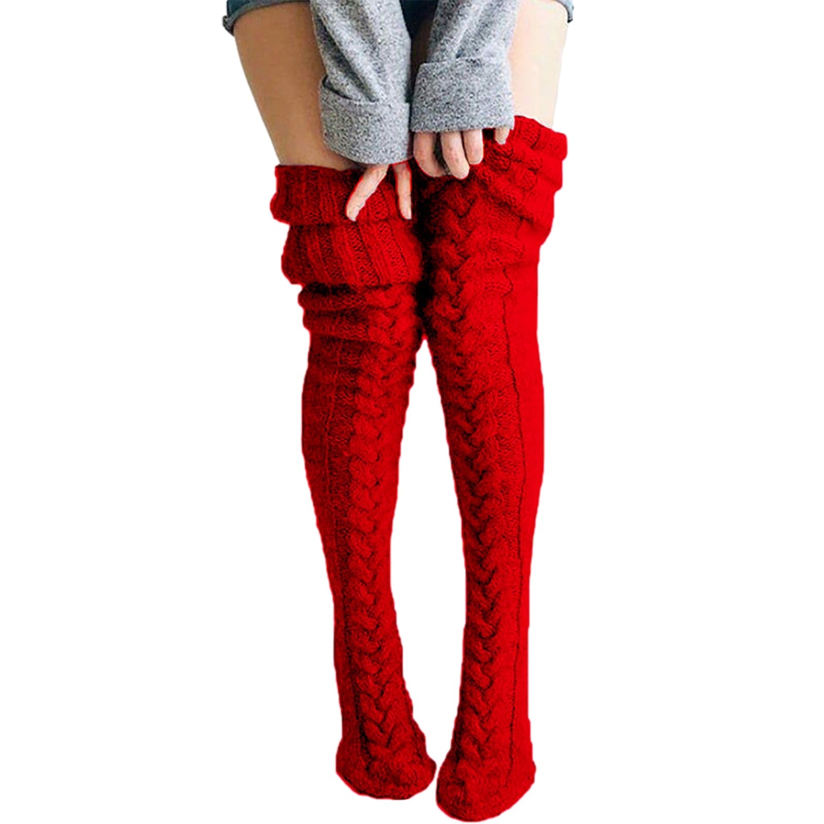 Chaussettes extra longues tricotées