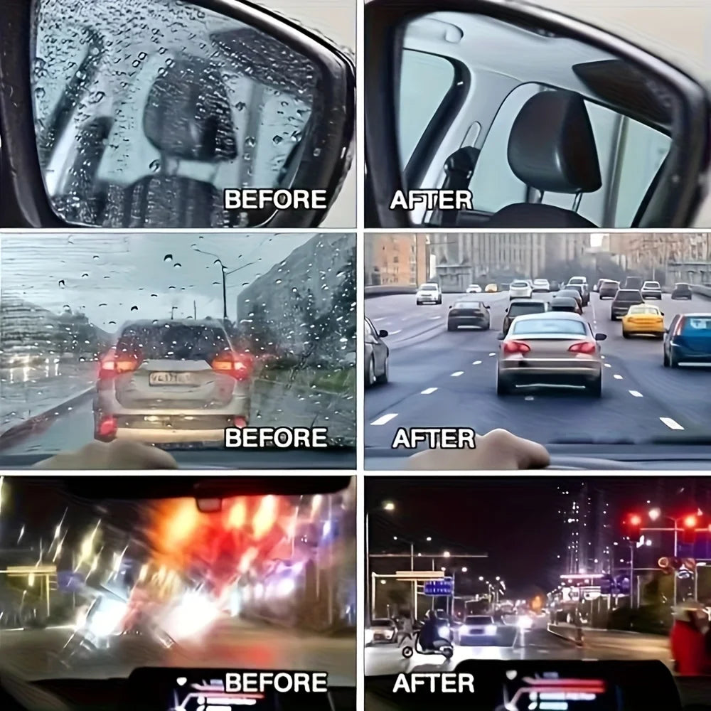 Liquide Essuie-Glace Imperméable & Anti-buée - Restaure la Clarté du Verre