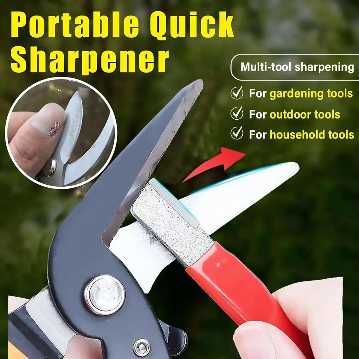 Lot de 10 Affûteurs Portables Multifonctions – Aiguiseur pour Couteaux, Ciseaux, Haches et Outils