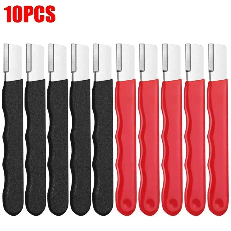 Lot de 10 Affûteurs Portables Multifonctions – Aiguiseur pour Couteaux, Ciseaux, Haches et Outils
