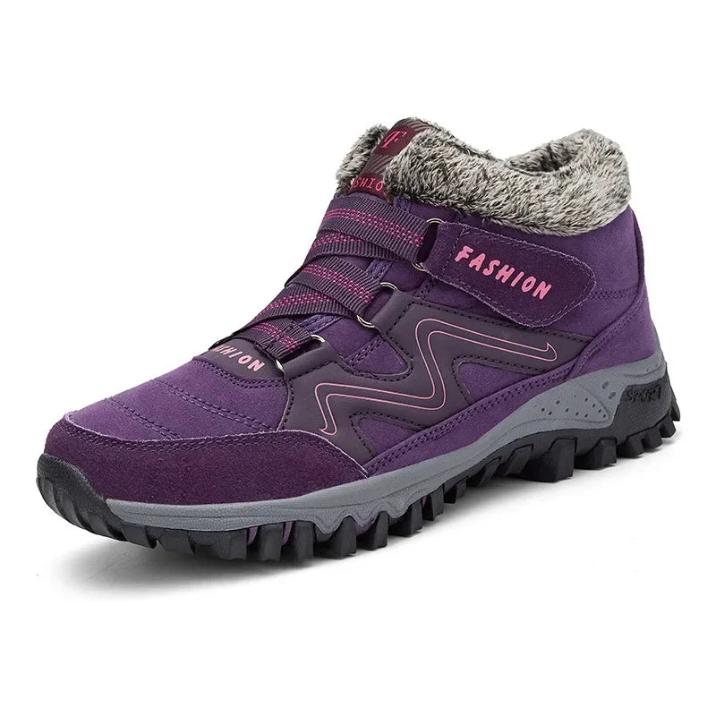 Bottes de Neige d'Hiver à Velcro - Mixte