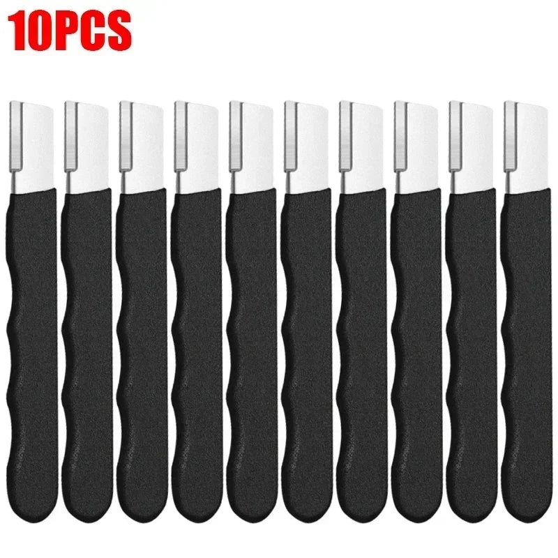 Lot de 10 Affûteurs Portables Multifonctions – Aiguiseur pour Couteaux, Ciseaux, Haches et Outils