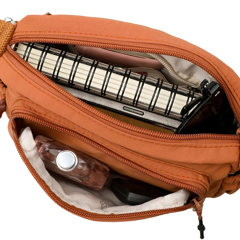 Sac Bandoulière Femme – Nylon Imperméable, Style Décontracté et Polyvalent